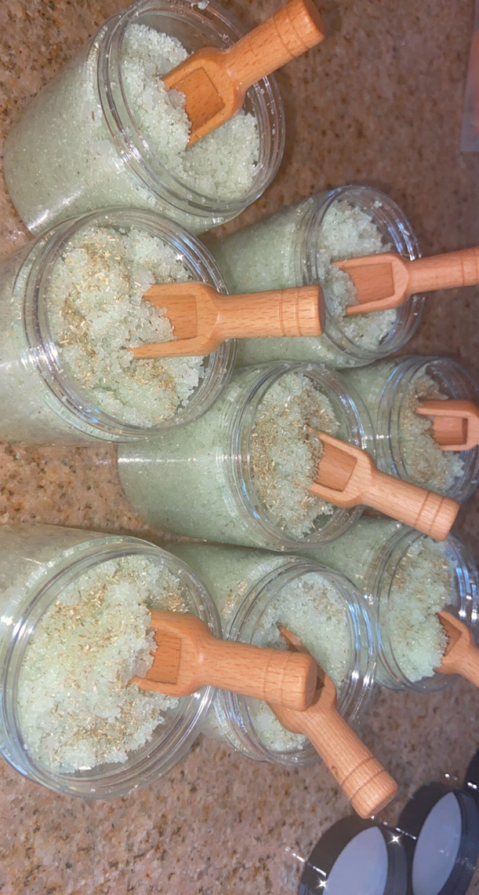 chamomile and Green tea Body Scrub